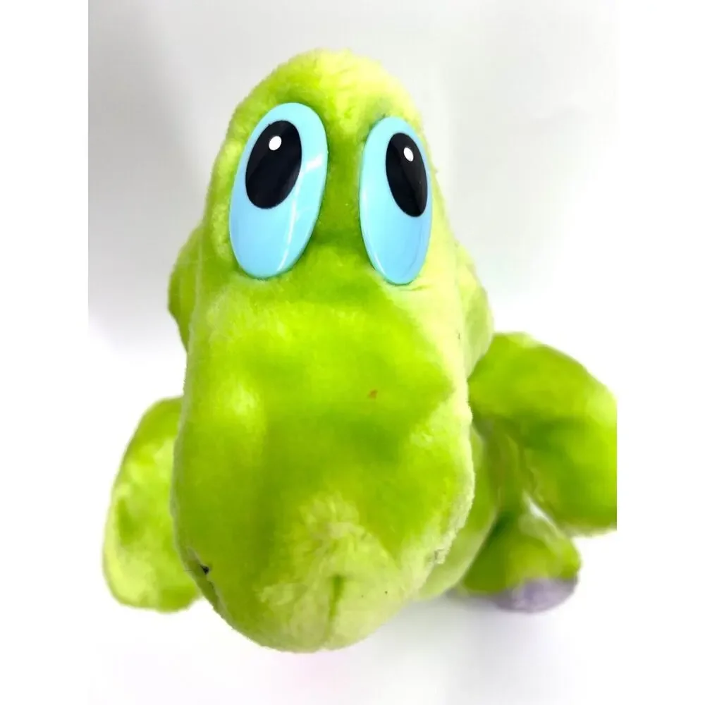 Musselman's Applesauce VTG 1988 Knouse Foods Green Dinosaur Mascot Plush Toy